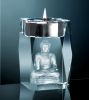Bougeoir 3D en verre bouddha